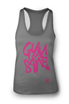 Ladies GYMSANE racerbacks by LFTHVY™ - GREY N PINK ***IS MAXED OUT!! Limited LFTHVY™ design